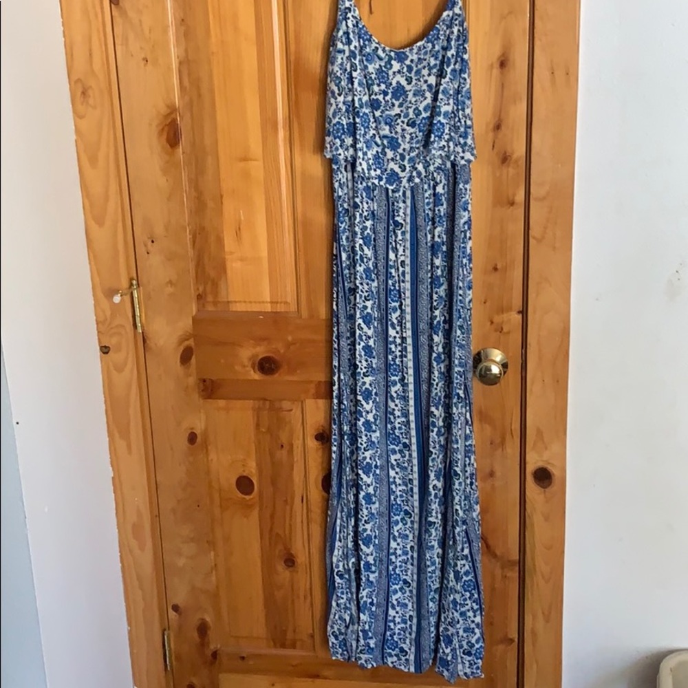 Blue maxi dress